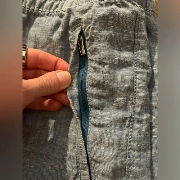 Athleta Linen Retreat Jogger in Chambray - 100% Linen, Size 4 Petite - Picture 8 of 9